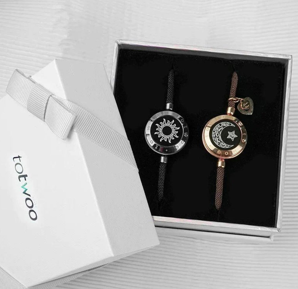 Sun-Moon Smart Sensing Couple Bracelet