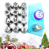 15-Piece Stainless Steel Christmas Decoration Set